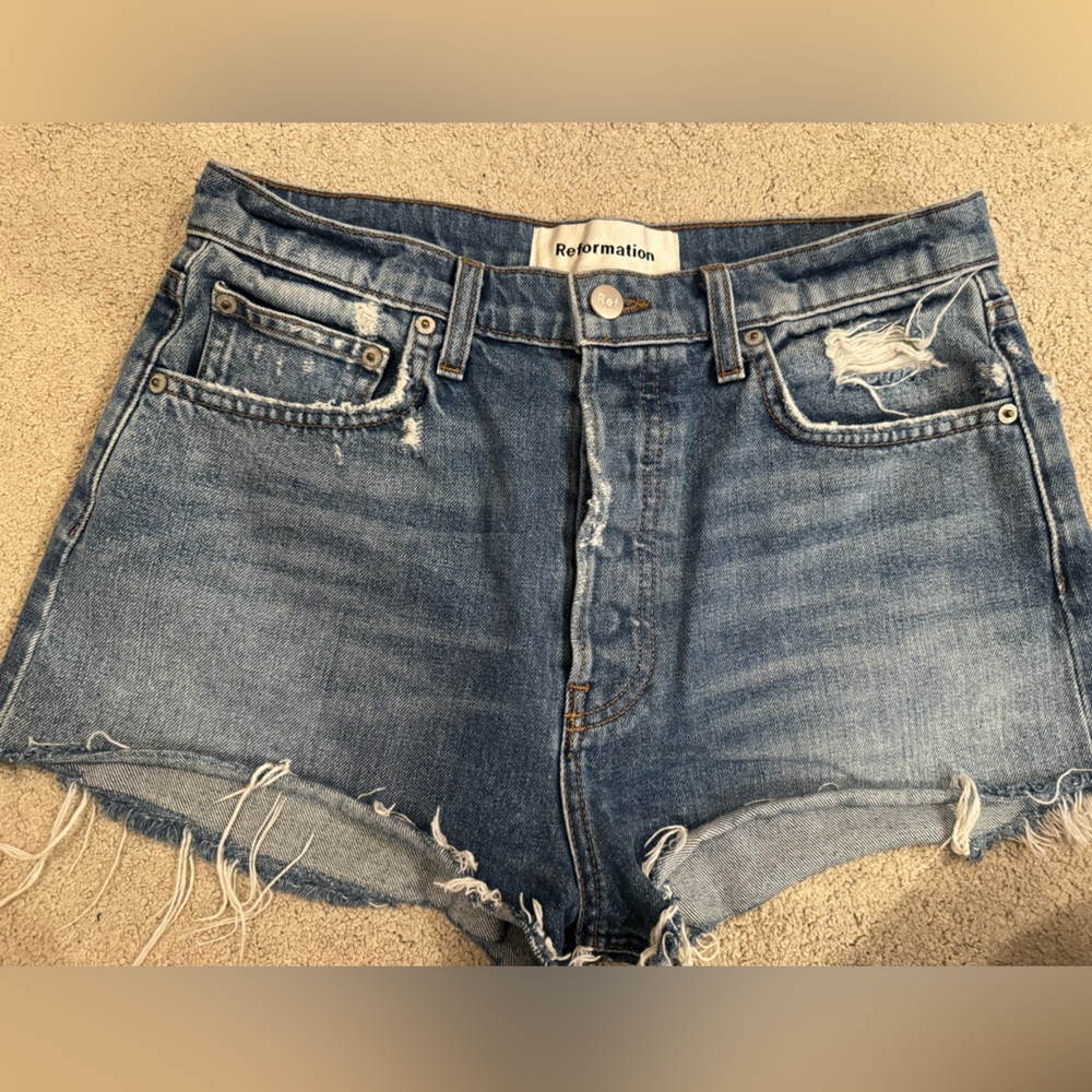 Reformation Jean Shorts